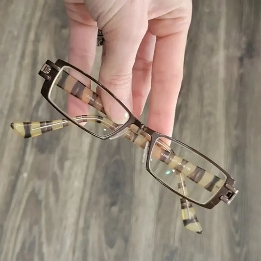 Gotti‎ Switzerland Tony Morgan 2037 Eyeglasses 48-18 Rectangular Brown Clear